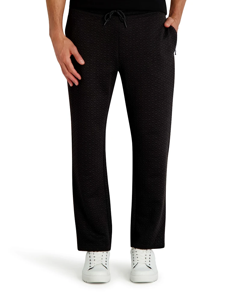 Karl Lagerfeld Paris Men's Quilted Semi Straight Pants