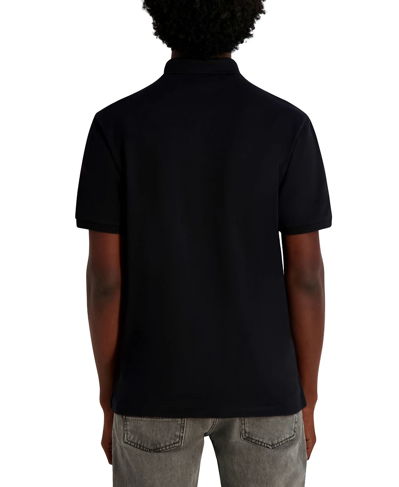 Karl Lagerfeld Paris Men's Pique Short Sleeve Polo Shirt
