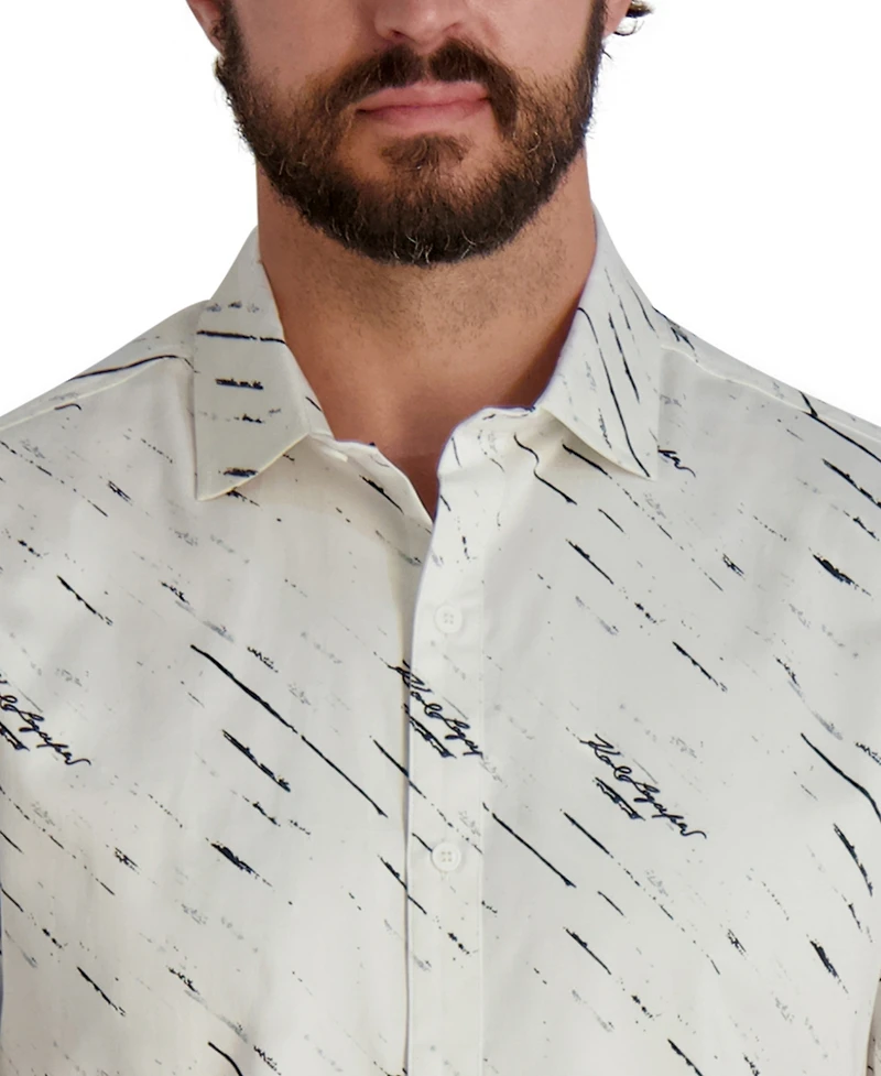 Karl Lagerfeld Paris Men's Short Sleeve Shirt