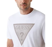 Guess Triangle Logo Short Sleeve Crewneck T-Shirt