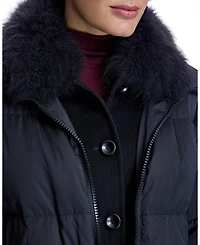 Julia & Stella by Maximilian Women's Fur-Trimmed Puffer