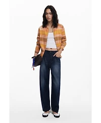 Desigual Women's Striped hoodie with zipper