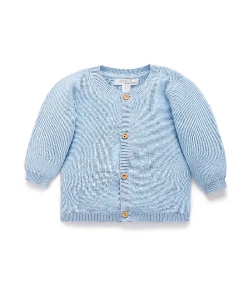 Purebaby Baby Boys Textured Knit Cardigan