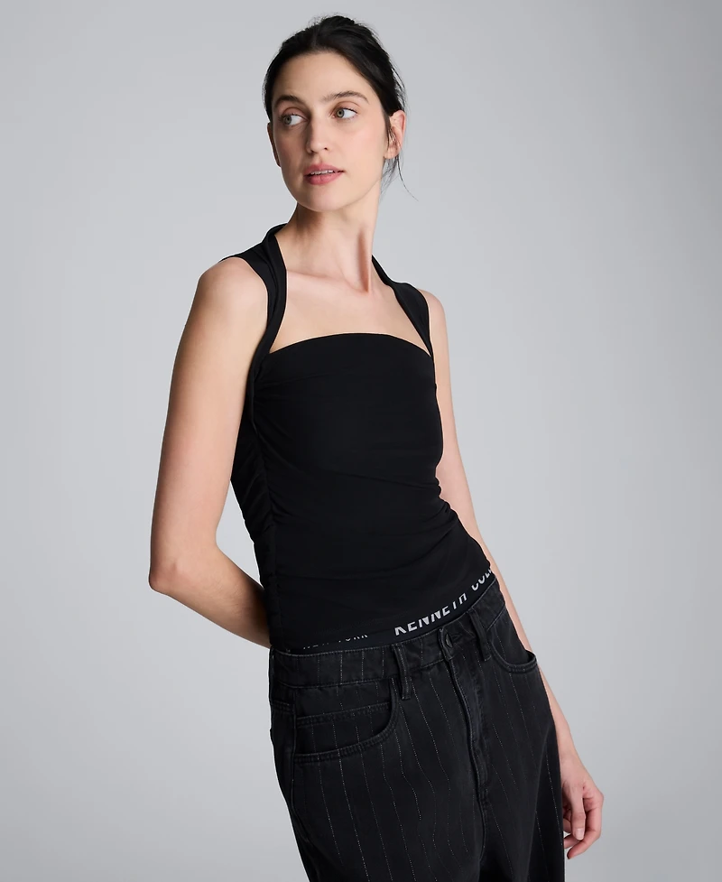 Kenneth Cole Women's Square Neck Sleeveless Top