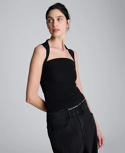 Kenneth Cole Women's Square Neck Sleeveless Top