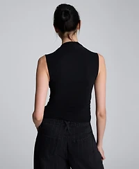 Kenneth Cole Women's Square Neck Sleeveless Top