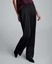Kenneth Cole Women's Double Pleat Wide Leg Pants