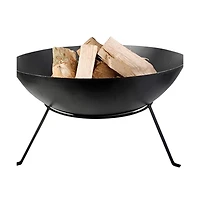 Cast Iron 23-inch Outdoor Fire Pit Bowl with Stand