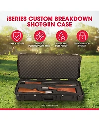 Skb Cases iSeries 3614 Hard Exterior Double Custom Breakdown Shotgun Case, Black