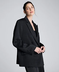 Kenneth Cole Women's Double-Breasted Boyfriend Jacket