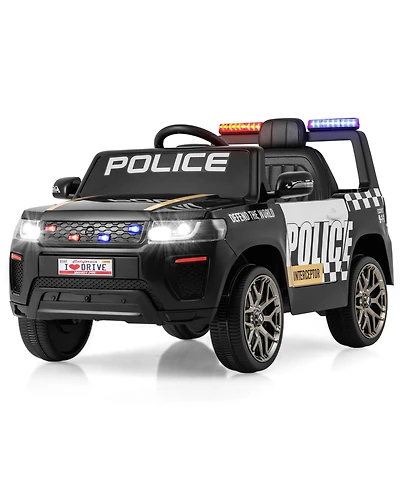 Kids Ride on Police Car 12V 7A Battery Powered Cop Car with Remote Control