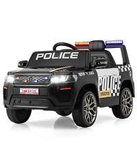 Kids Ride on Police Car 12V 7A Battery Powered Cop Car with Remote Control