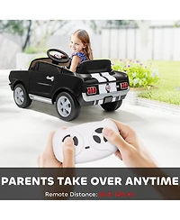 Qaba 12V Battery Powe Electric Vehicle, Licensed Kids Ride On Car,