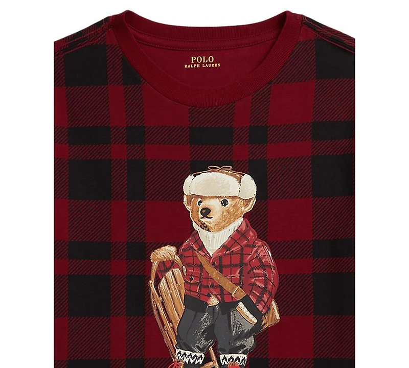 Polo Ralph Lauren Toddler & Little Boys 2T-7 Plaid Bear T-Shirt