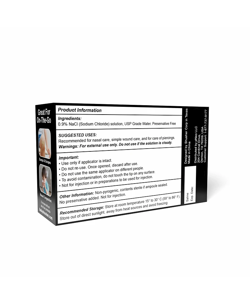 Baby Shusher Shusher Care Saline Ampoules - 20Ct