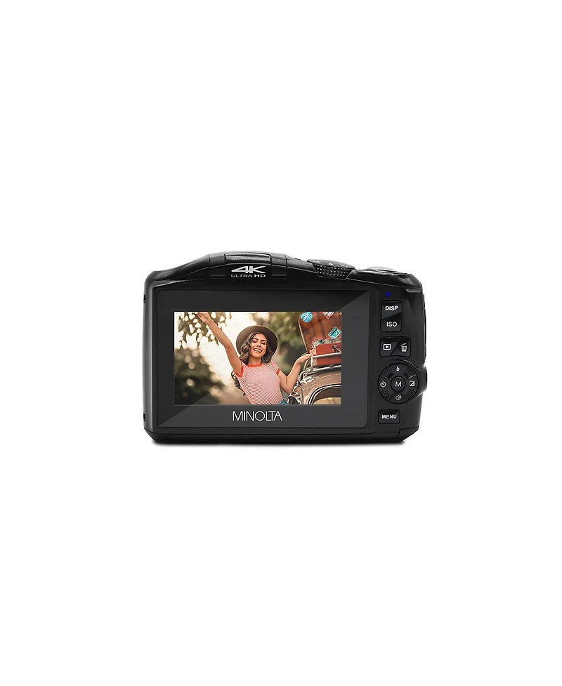 Minolta MND55 64 Mp Af 4K Ultra Hd Digital Camera with WiFi, Black