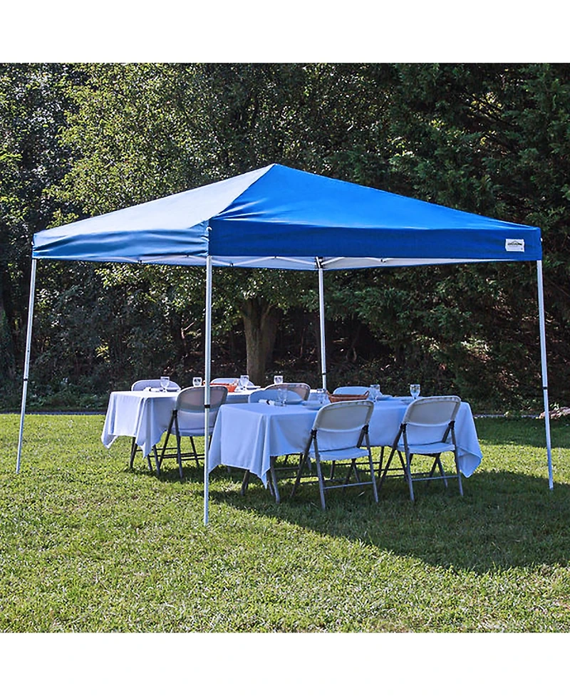 Caravan Canopy V Series 2 10' x 10' Entry Level Angled Leg Instant Canopy, Blue