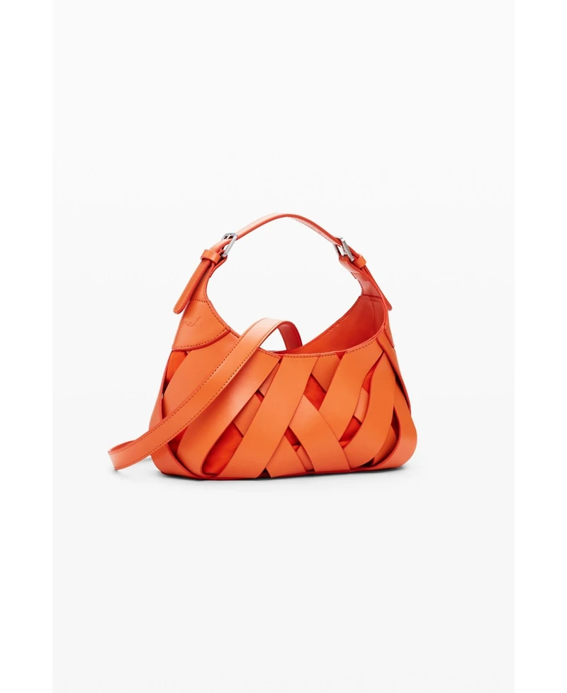 Desigual Women's Medium braided faux leather bag