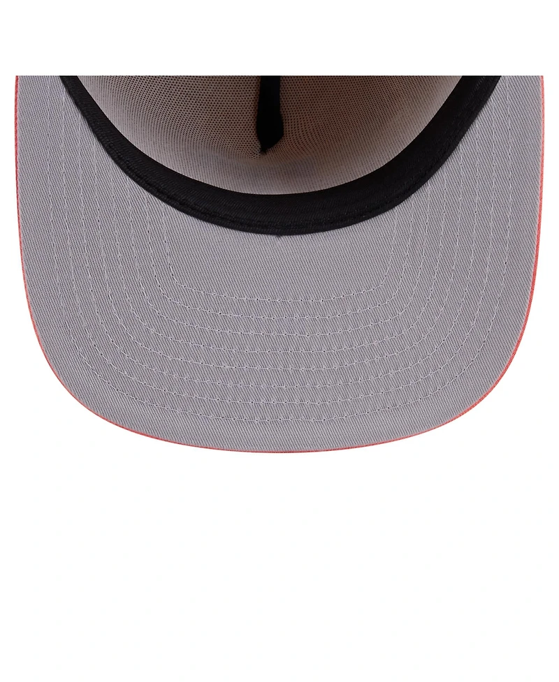New Era Men's Light Beige/Coral Texas Rangers Two-Tone Color Pack A-Frame 59FIFTY Fitted Hat