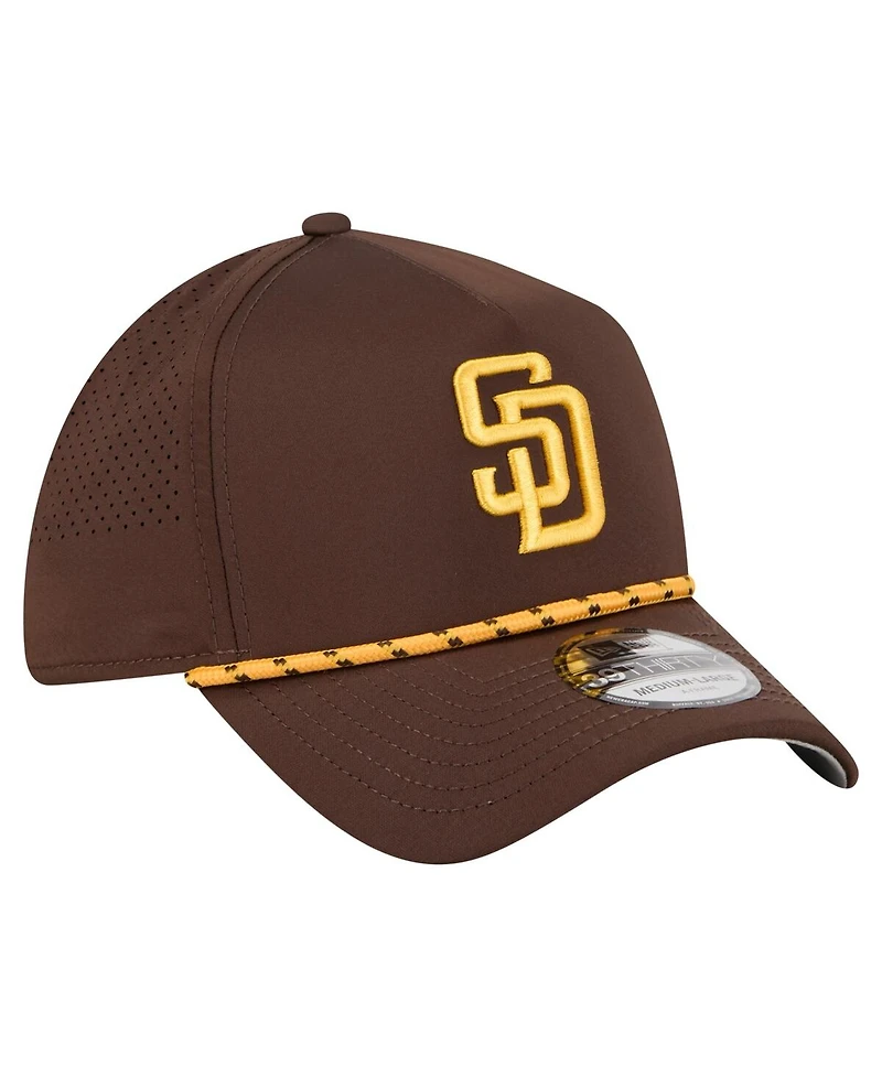 New Era Men's Brown San Diego Padres 39THIRTY A-Frame Perforated Flex Hat