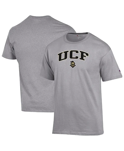 Champion Men's Heather Gray Ucf Knights Arch Over Logo T-Shirt