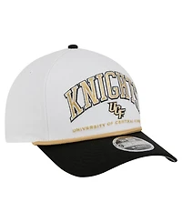 New Era Men's White/Black Ucf Knights Arch Two-Tone Rope 9FORTY A-Frame M-Crown Adjustable Hat