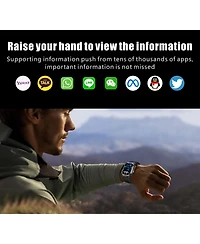 Ruxing Smart 2.01" Smart Watch for Women Men With Outdoor positioning, Calling,Intelligent Reminder , Sport Modes, IP68, 630mAh