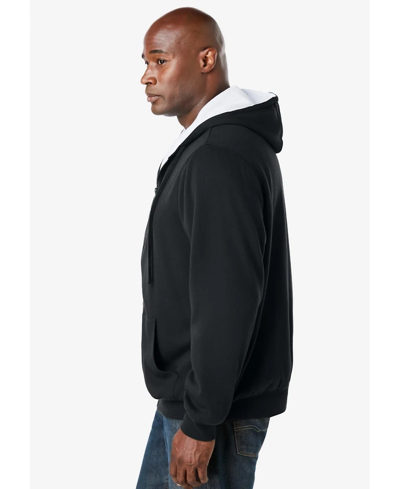 Boulder Creek Big & Tall by KingSize Full-Zip Thermal Hoodie