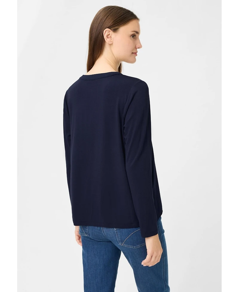 Olsen Women's Mixed Media Tunic T-Shirt