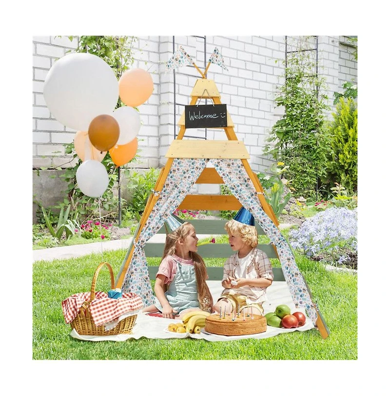 Lycvki Kids Triangle Play Tent Foldable Playhouse Creative Hideaway Fort for Boys and Girls