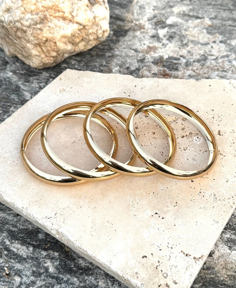 Adornia Gold 4-Bangle Set