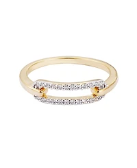 Adornia Gold Cz Link Ring