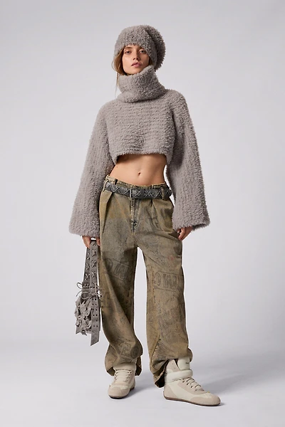 Desigual Women's Lettering denim pants