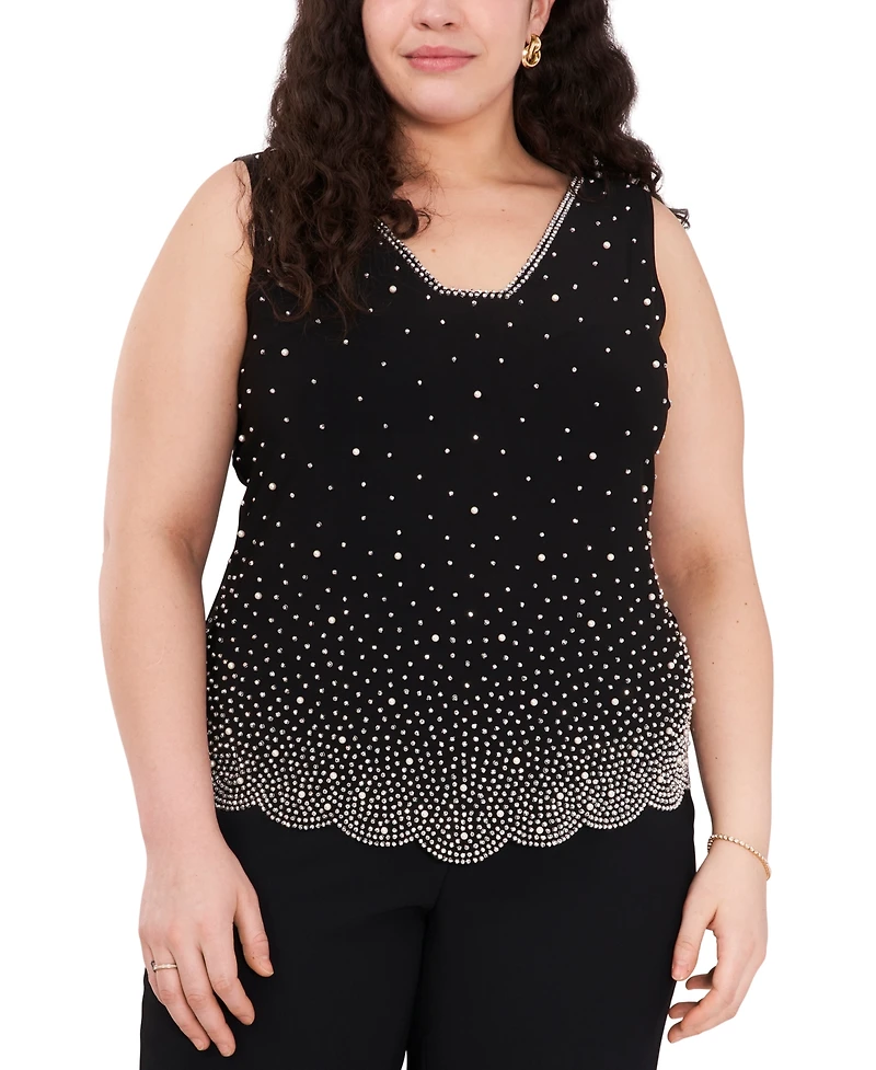 Msk Plus Embellished Blouse