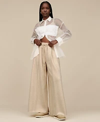 Ugg Women's Classic Extra Whipstitch Detail Wide-Leg Pants