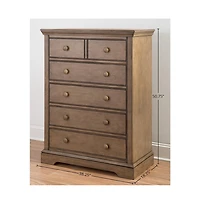 Westwood Design Hanley 5-Drawer Chest, Cashew