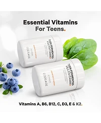Codeage Teen s Daily Multivitamin Supplement, 25+ Vitamins & Minerals for Teenage Boys & Girls, Organic Whole Foods Vitamins for Teenagers, Vitamin A,