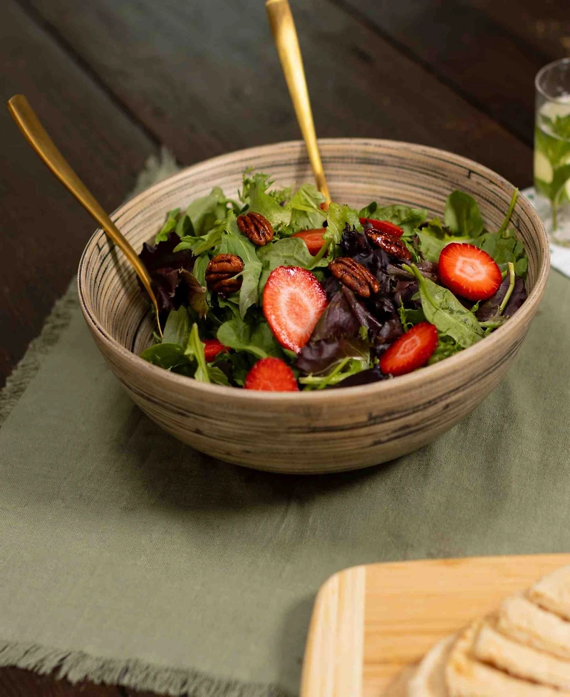 Joyce Chen Lexa Collection 12" Bamboo Salad Bowl