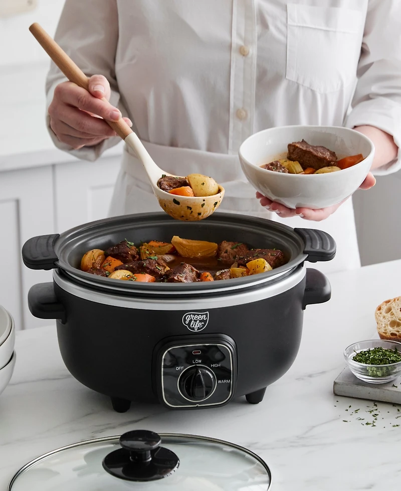 GreenLife 3.5 Quart Cook Duo Slow Cooker