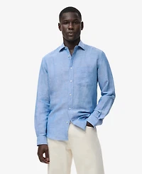 Mango Men's Pocket Linen Shirt