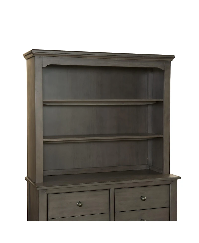 Westwood Design Taylor Farmhouse Wood Bookcase in Dusk Gray Finish