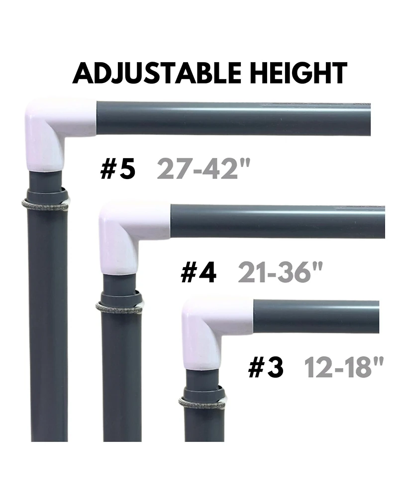 Prism Fitness 12-18 Inches Smart Adjustable-Height Workout Hurdles, Set of 3