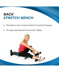 Stamina Products InLine Traction System Joints and Back Stretch Bench, Blue Gray