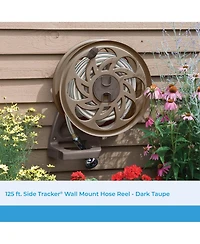 Suncast CPLSTA125B 125' Wall-Mounted Side Tracker Garden Hose Reel for 5/8" Hose