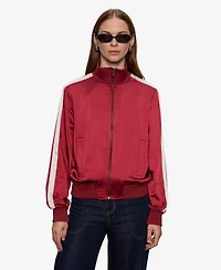 Sanctuary Women's Long Sleeve Satin Track Jacket