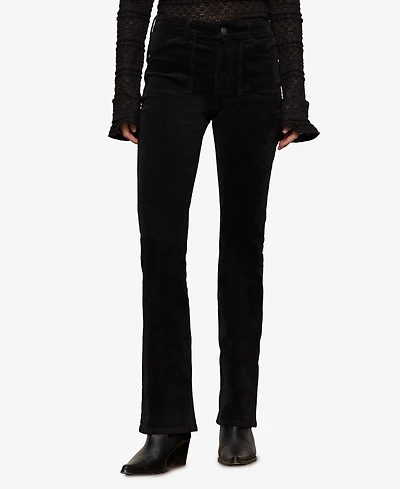 Sanctuary Women's Velveteen Brook Bootcut Stretch Pants