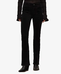 Sanctuary Women's Velveteen Brook Bootcut Stretch Pants