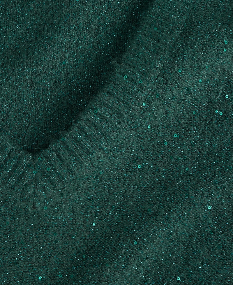 I.n.c. International Concepts Women's Roving Sequin V-Neck Sweater, Macy's Exclusive