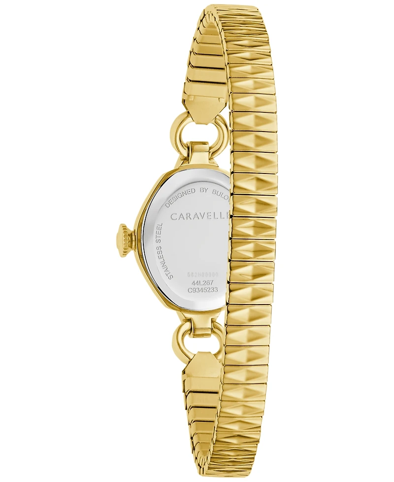 Caravelle Women's Vintage Classic Gold-Tone Stainless Steel Expansion Watch, 19mm