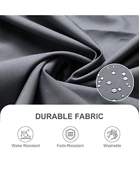Aoodor Pergola Shade Cover for 10 x 13 ft Outdoor Pergola with Retractable Shade Canopy, Waterproof Shade Fabric for Outdoor Patio, Brown/Gray (Cover